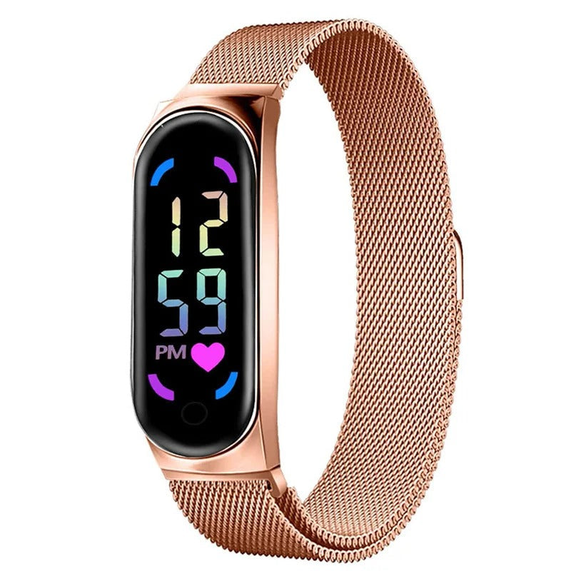 Montre LED magnétique pour femme
