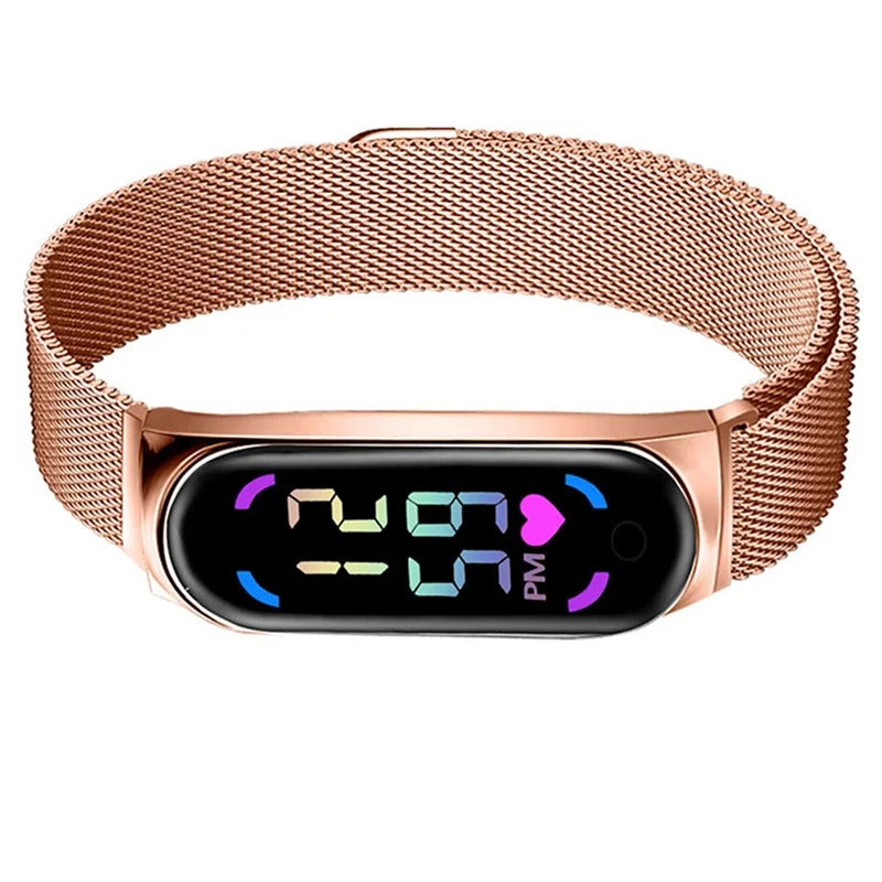 Montre LED magnétique pour femme