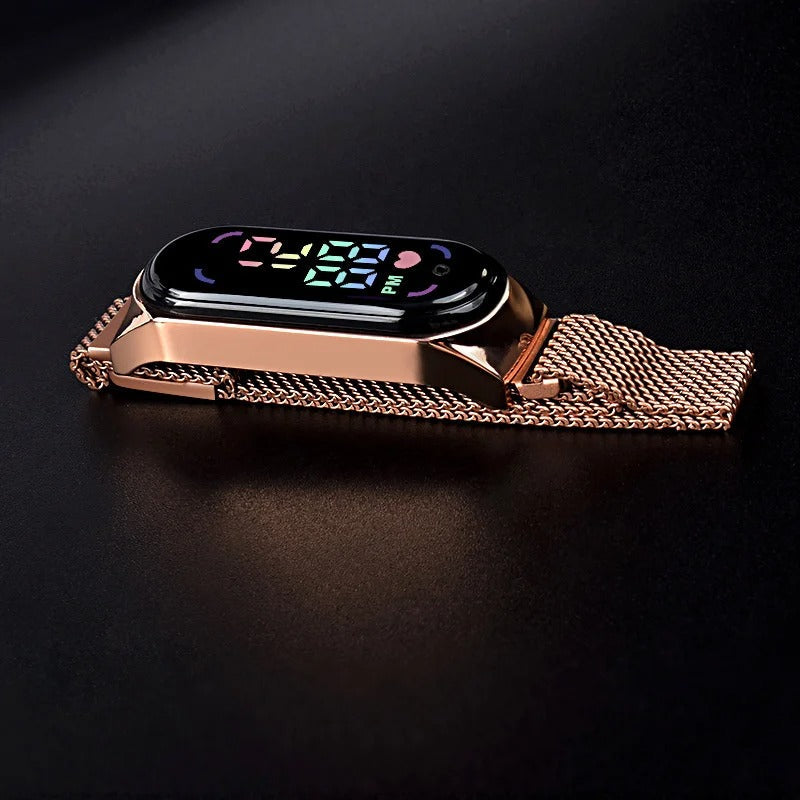 Montre LED magnétique pour femme