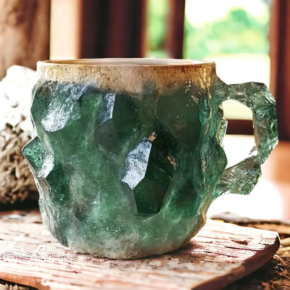 Mug en cristal 180ml – Design quartz élégant
