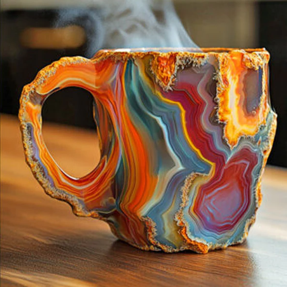 Mug en cristal 180ml – Design quartz élégant