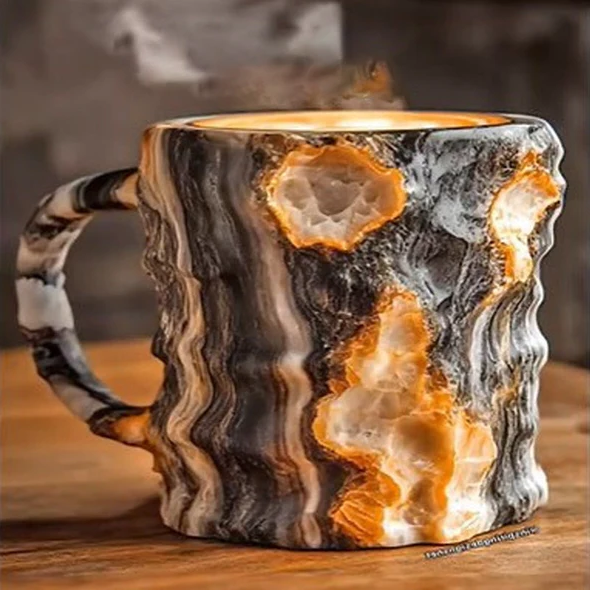 Mug en cristal 180ml – Design quartz élégant