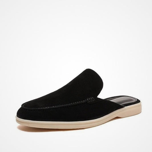 Mules mocassins avec finition luxueuse