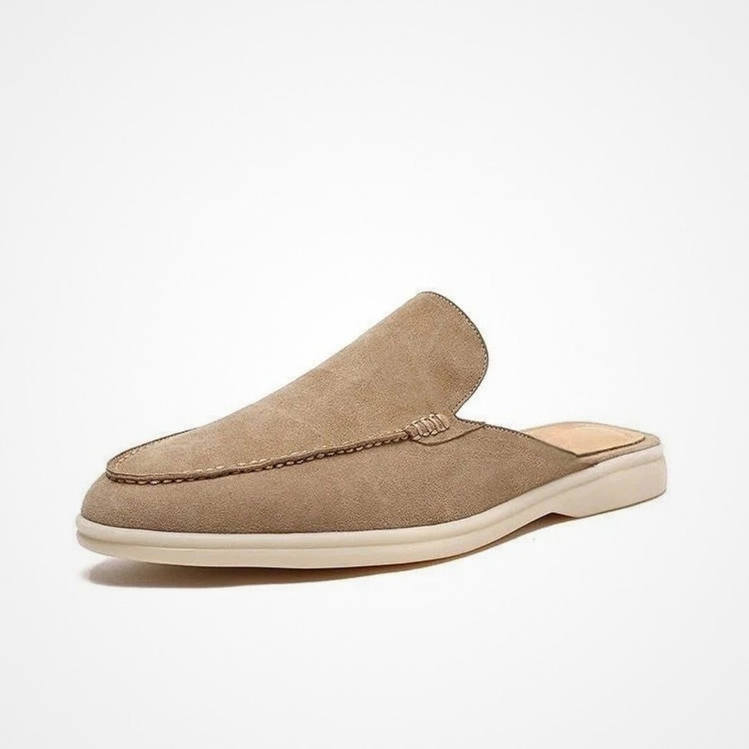 Mules mocassins avec finition luxueuse