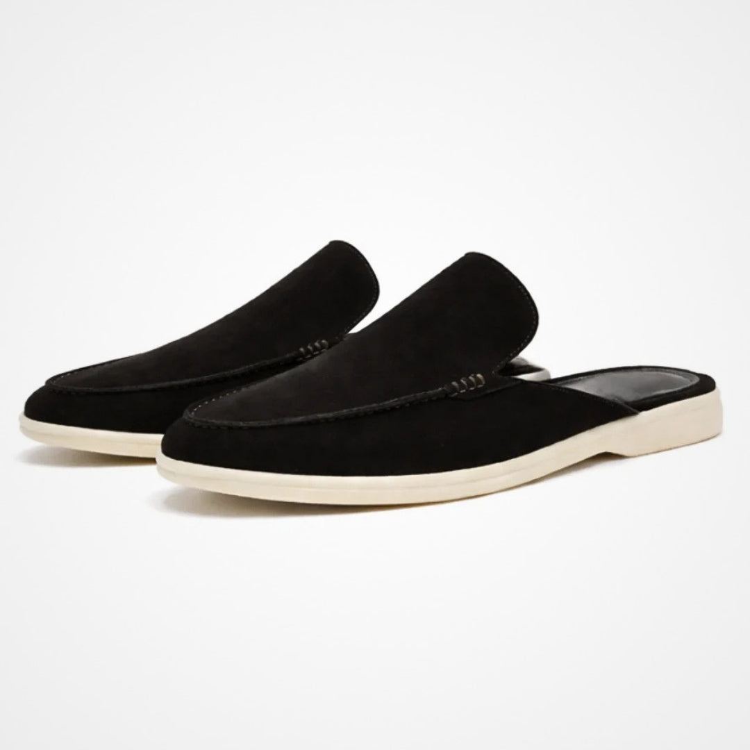 Mules mocassins avec finition luxueuse