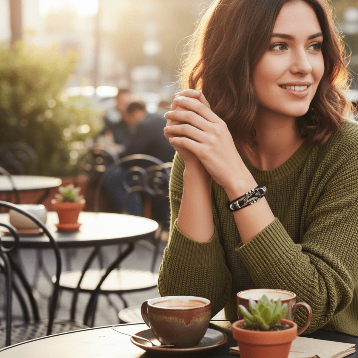 MUSIKSTRUM – Leather Bracelet with Guitar-Inspired Design