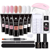 Kit d’extension d’ongles avec lampe UV