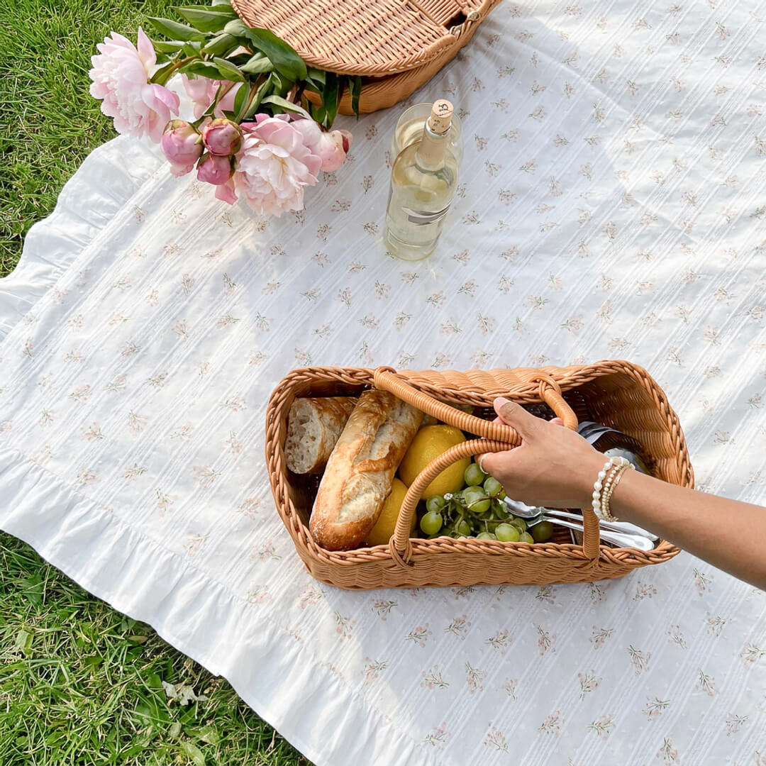Nappe à motif jardin printanier