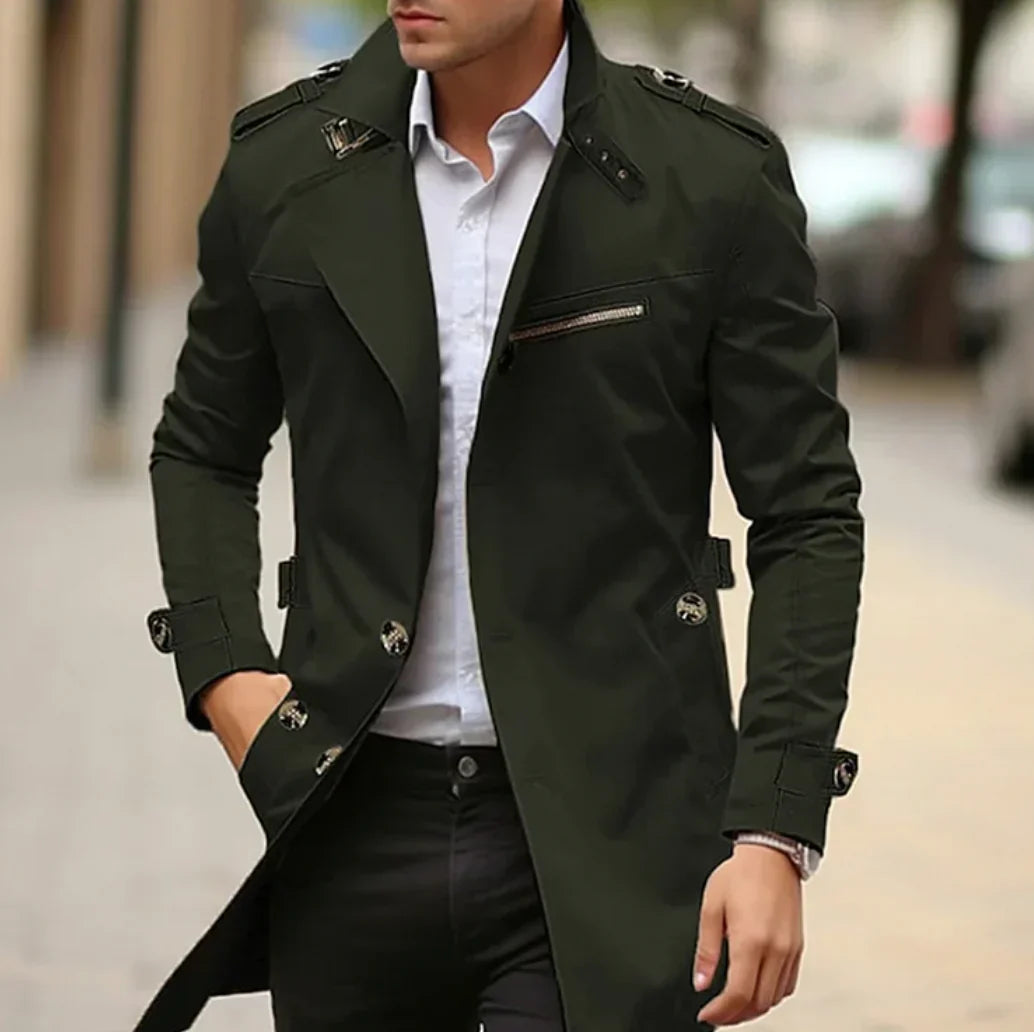 NELIO - Elegant Autumn Trench Coat for Men