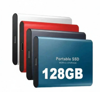 Olvoria | SSD externe 128GB | USB 3.1 & USB-C haute vitesse | Technologie NVMe M.2 | Boîtier en alliage d'aluminium antichoc | Plug & Play pour PC, Mac & mobile