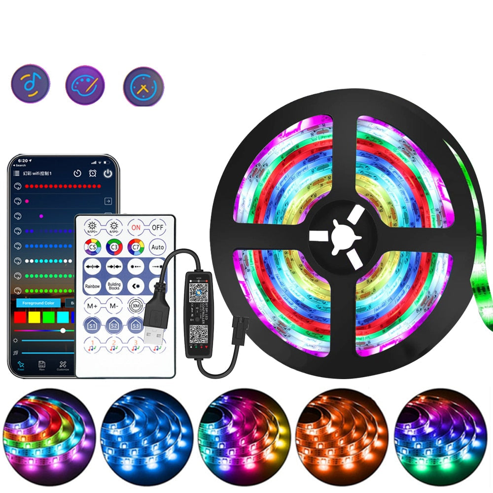 Olvoria | 1M-20M RGB LED Strip 5V LED