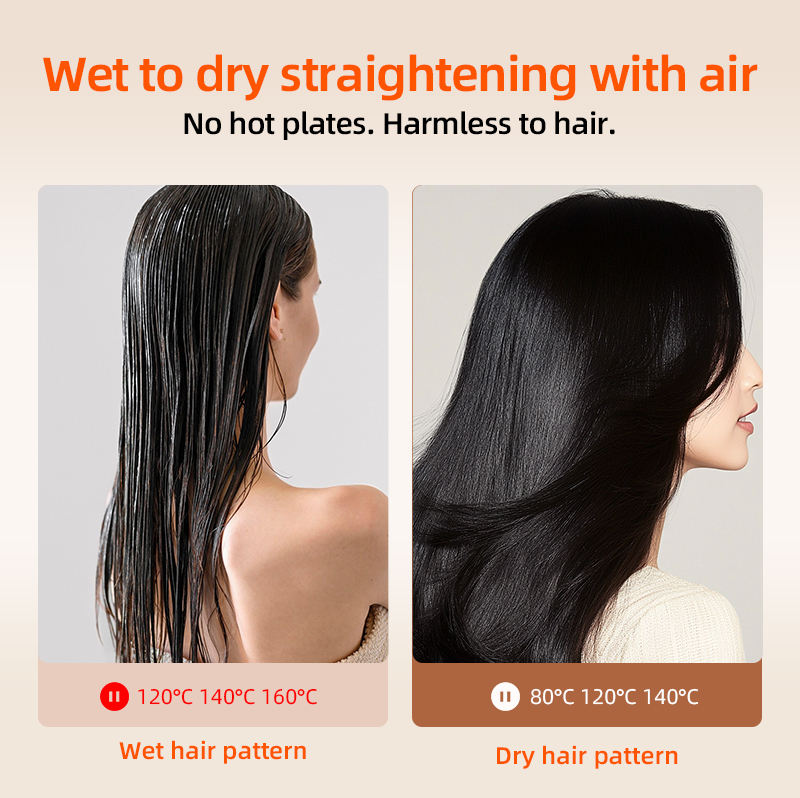 Olvoria | 2-in-1 Hair Dryer & Straightener for Effortless Styling