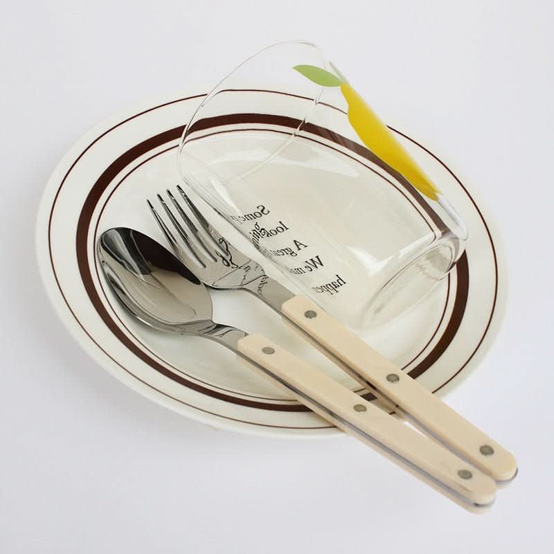 Olvoria | 24-piece stainless steel cutlery set with engraving