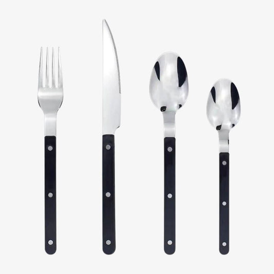 Olvoria | 24-piece stainless steel cutlery set with engraving