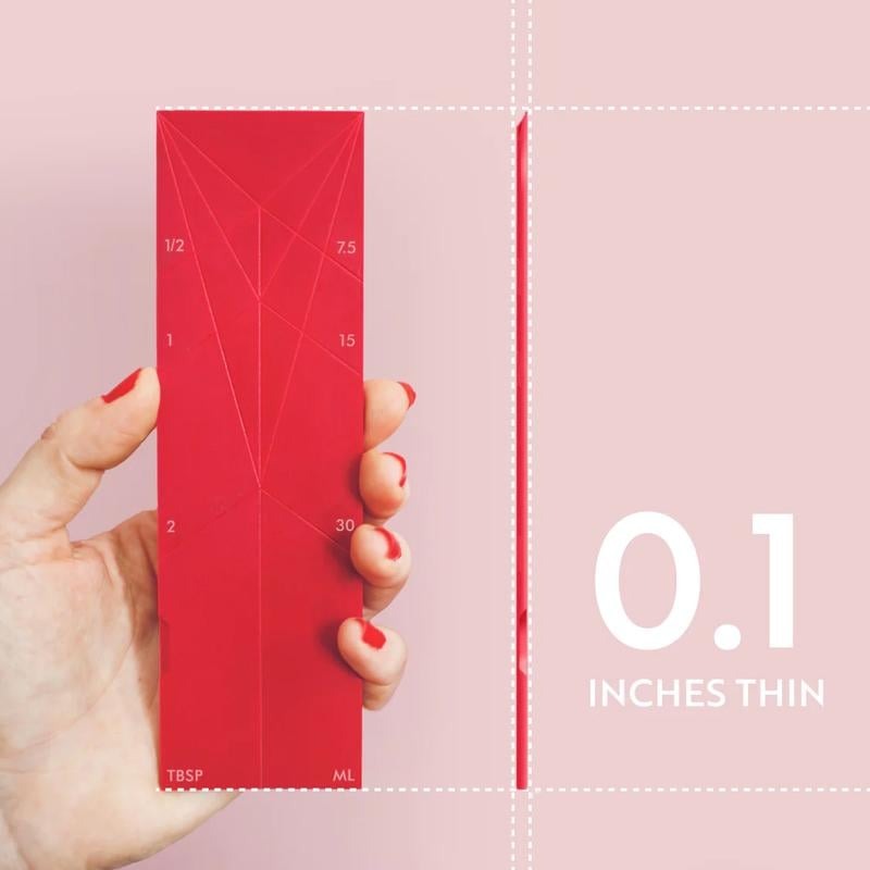 Olvoria | 3-in-1 Folding Measuring Spoons | TriScoop Magnetic Design | Space-Saving Kitchen Tool