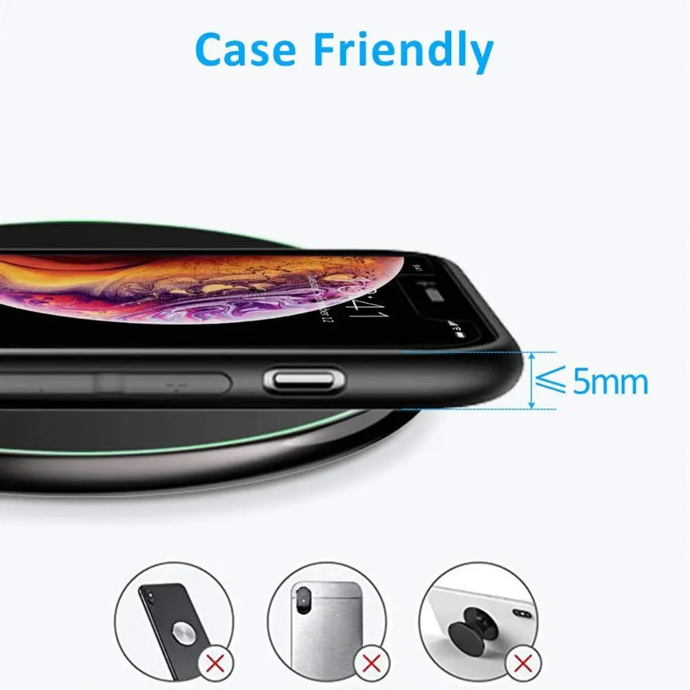 Olvoria | 30W Fast Wireless Charging Pad | Premium USB C MagSafe Charger for Apple iPhone, Samsung & Android - Fast Wireless Charging Pad