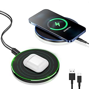 Olvoria | 30W Fast Wireless Charging Pad | Premium USB C MagSafe Charger for Apple iPhone, Samsung & Android - Fast Wireless Charging Pad