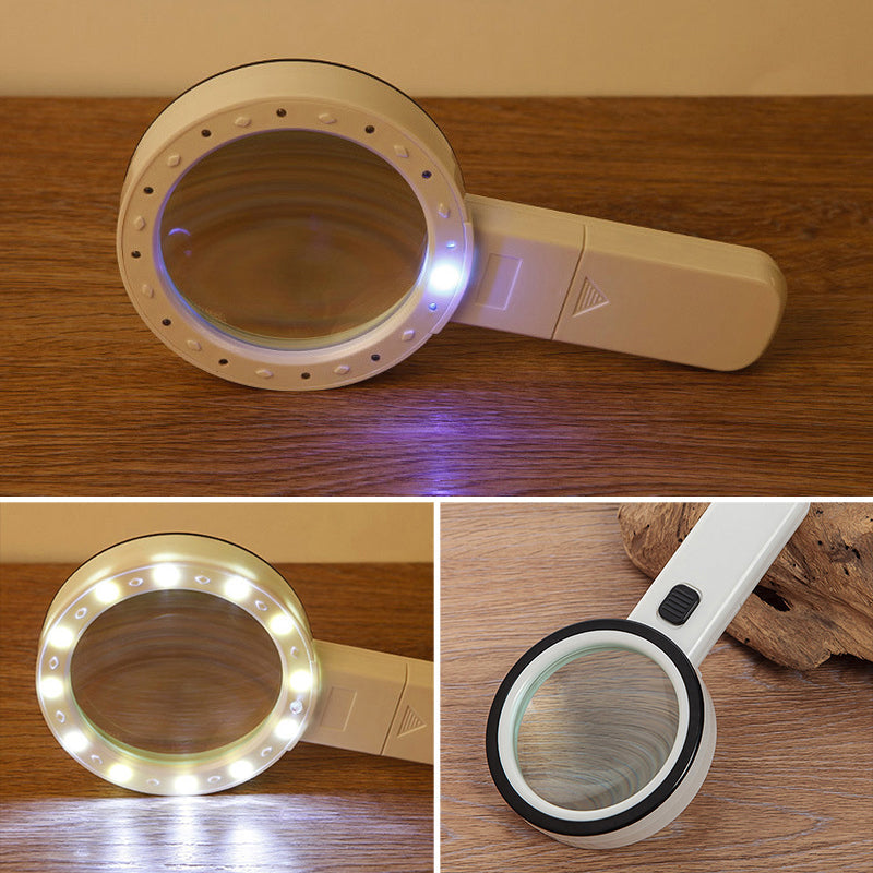 Olvoria | 30x Optical Magnifying Glass with LED Light