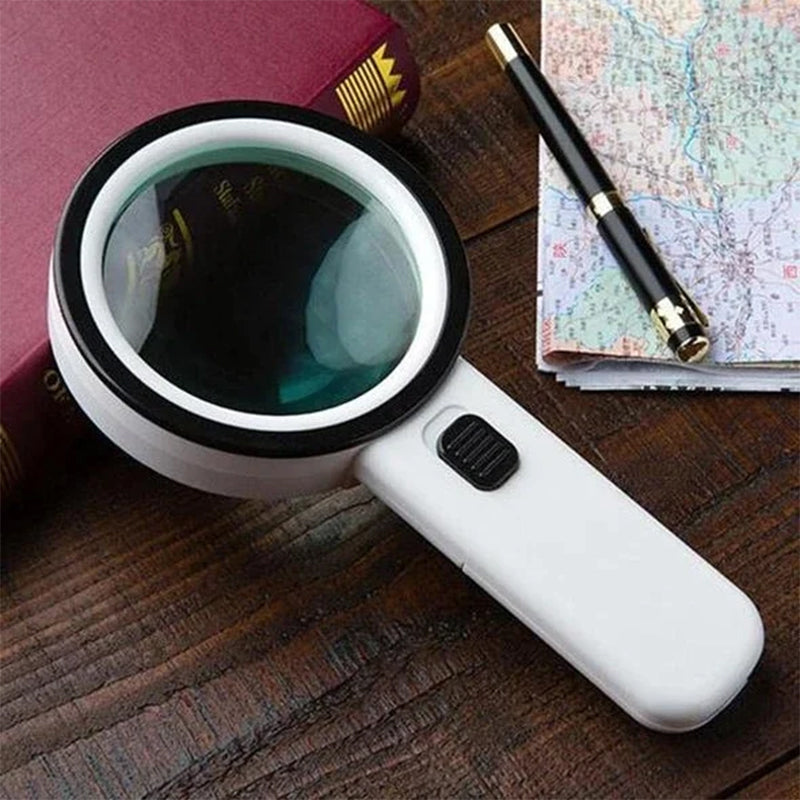 Olvoria | 30x Optical Magnifying Glass with LED Light