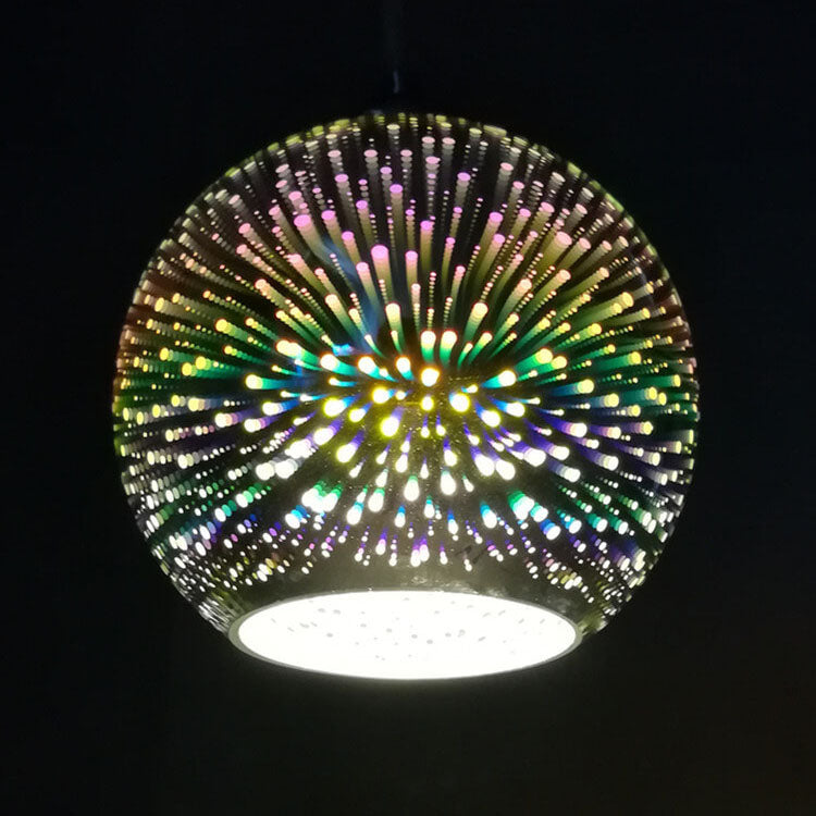 Olvoria | 3D Firework Glass Pendant Light | Creative Colored Glass Design