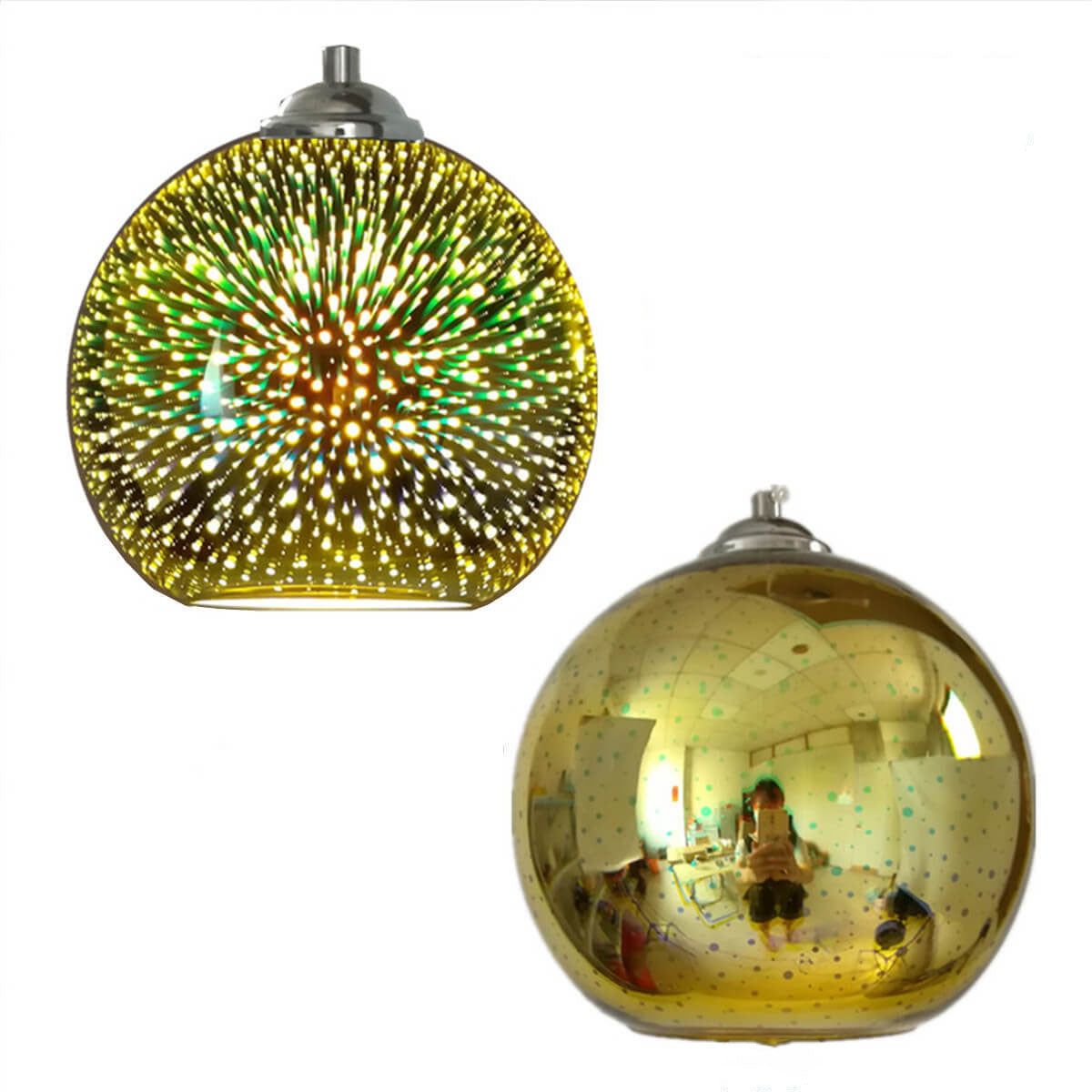 Olvoria | 3D Firework Glass Pendant Light | Creative Colored Glass Design