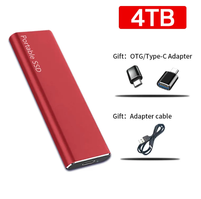 Olvoria | 4TB USB-C Portable External Hard Drive for PC & Mac