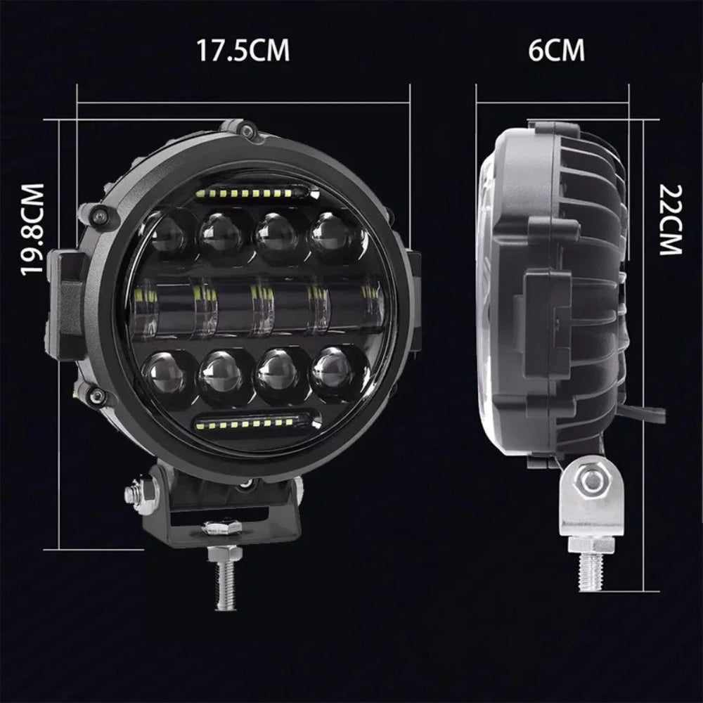 Olvoria 7 Inch LED Driving Light for Car & 4x4