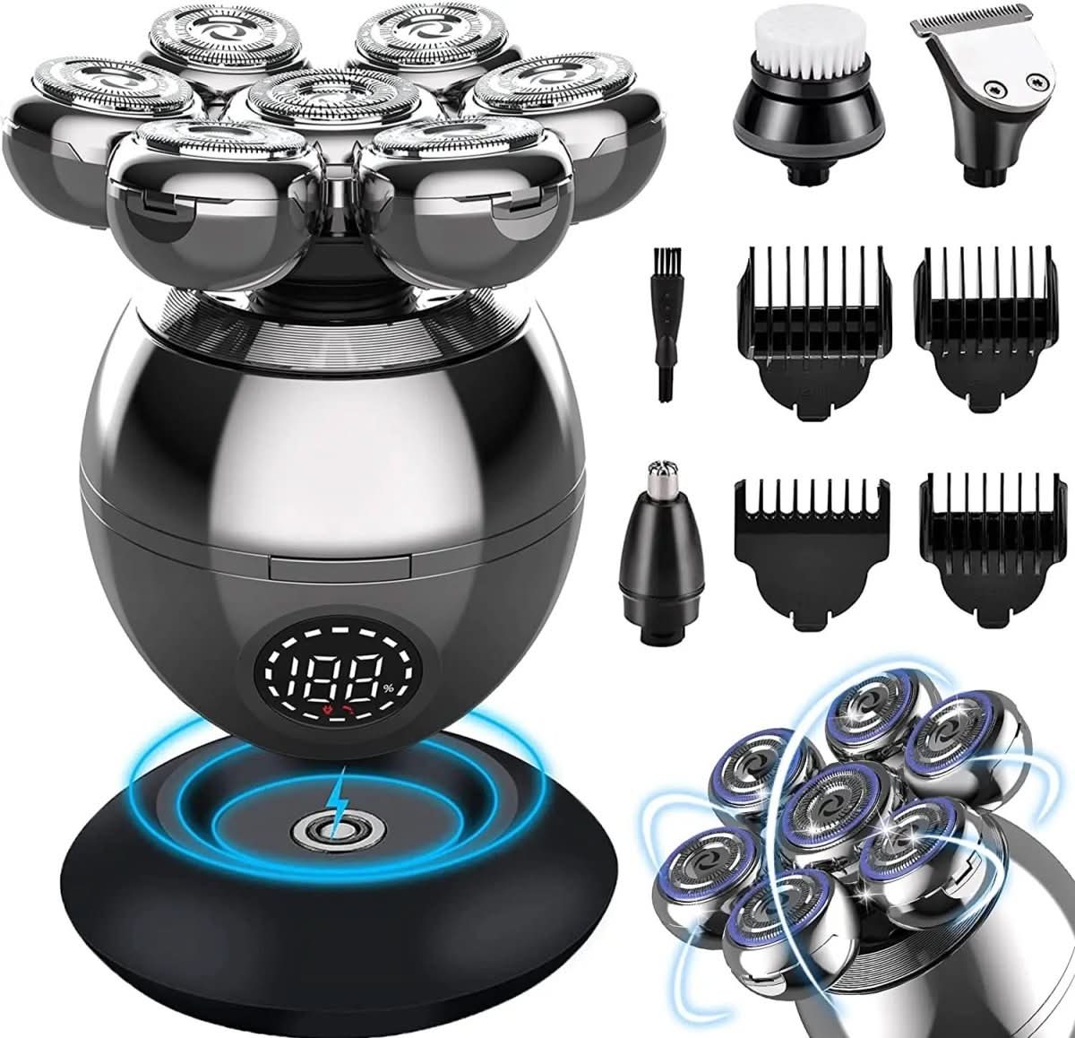 Olvoria | 7D Electric Shaver with IP68 Water Protection and USB Charging