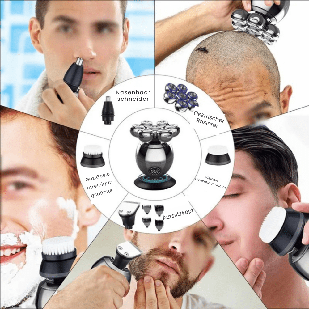 Olvoria | 7D Electric Shaver with IP68 Water Protection and USB Charging
