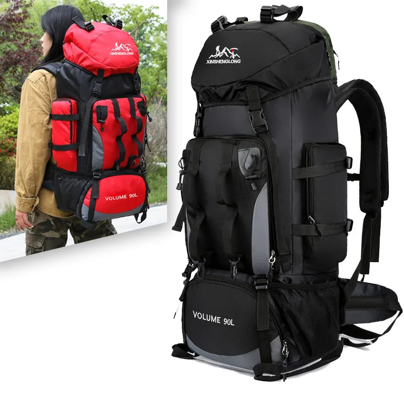 Olvoria | 90L Waterproof Hiking & Camping Backpack