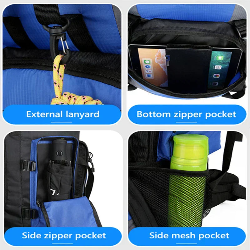 Olvoria | 90L Waterproof Hiking & Camping Backpack