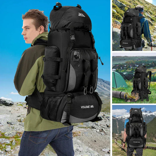 Olvoria | 90L Waterproof Hiking & Camping Backpack