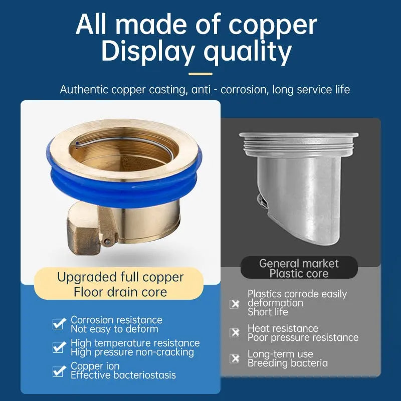 Olvoria | Anti-Odor Drainage Core made of Brass – Reliably Stops Drain & Pipe Odors