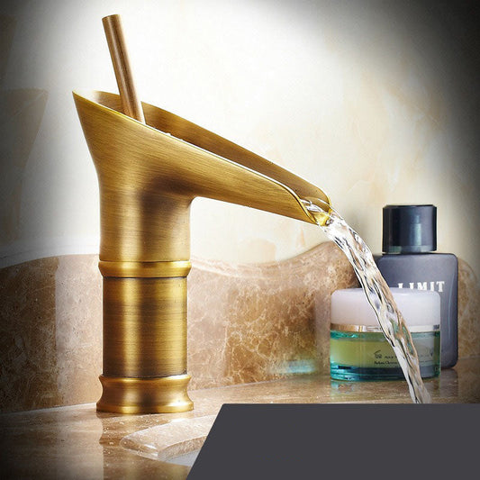 Olvoria | Antique Waterfall Bathroom Faucet