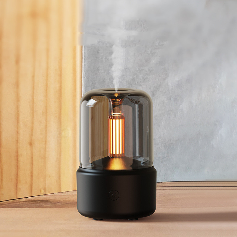 Olvoria | Aroma Diffuser Night Light | Candlelight Ambient Design