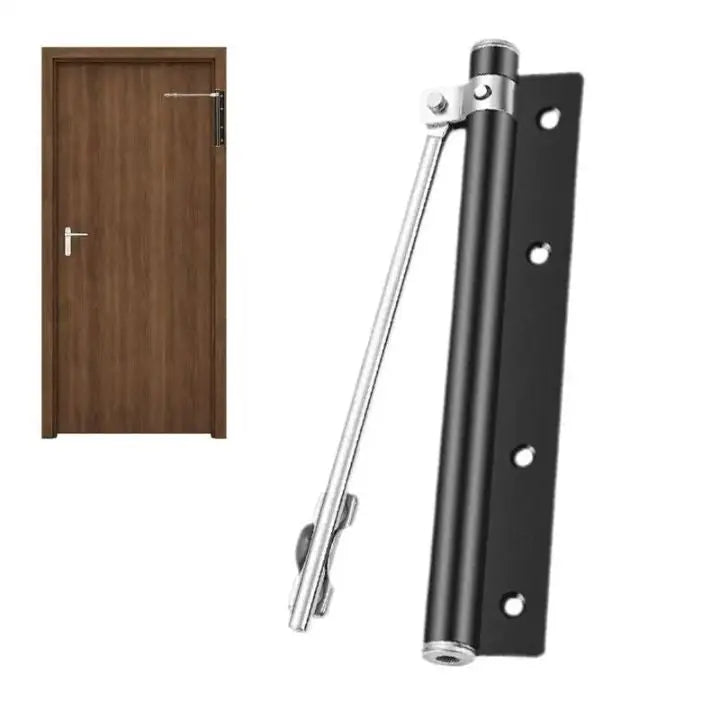 Olvoria | Automatic Door Closer – Stainless Steel, Quiet, Easy Installation