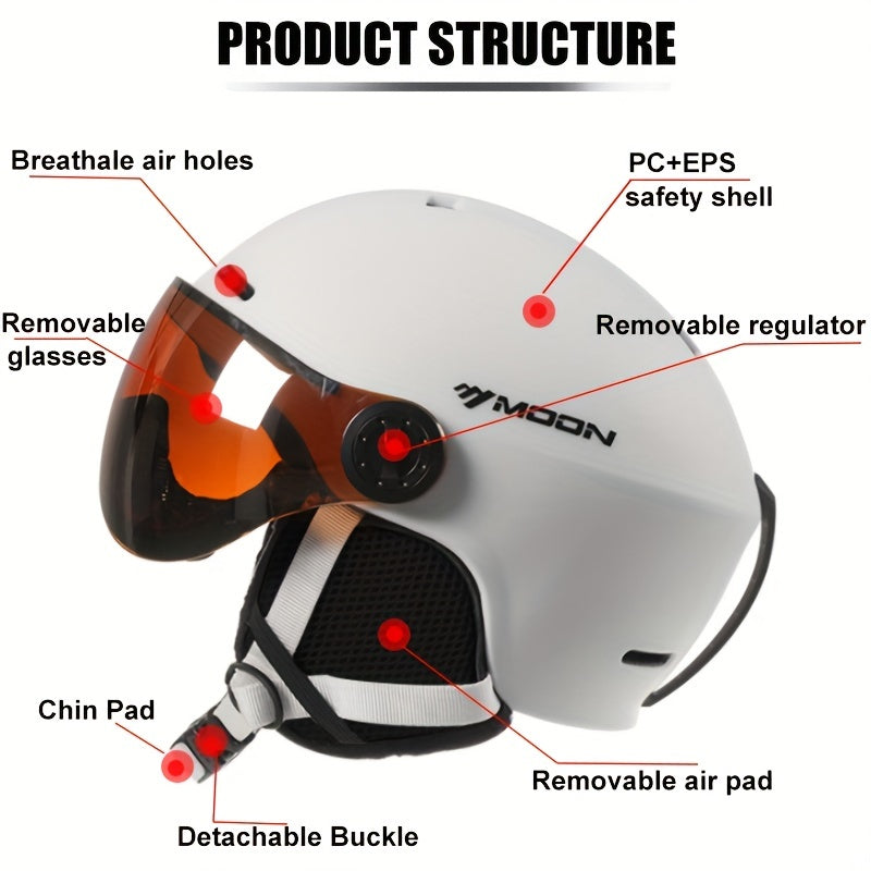Olvoria | Autumn Quality Ski Helmet with Removable Parts – Safe and Comfortable for Outdoor Activities
