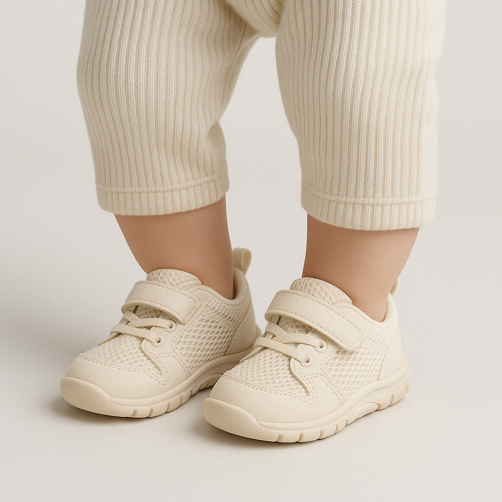 Olvoria | Baby Barefoot Sneakers with Velcro and Flexible Sole