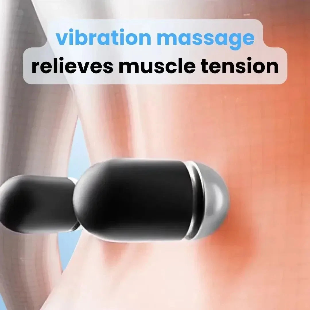Olvoria | Back Pain Massager with Heat & Vibration, Back Support for Sciatica Relief, Lumbar Pain & Posture Correction – 3-in-1 Home Therapy