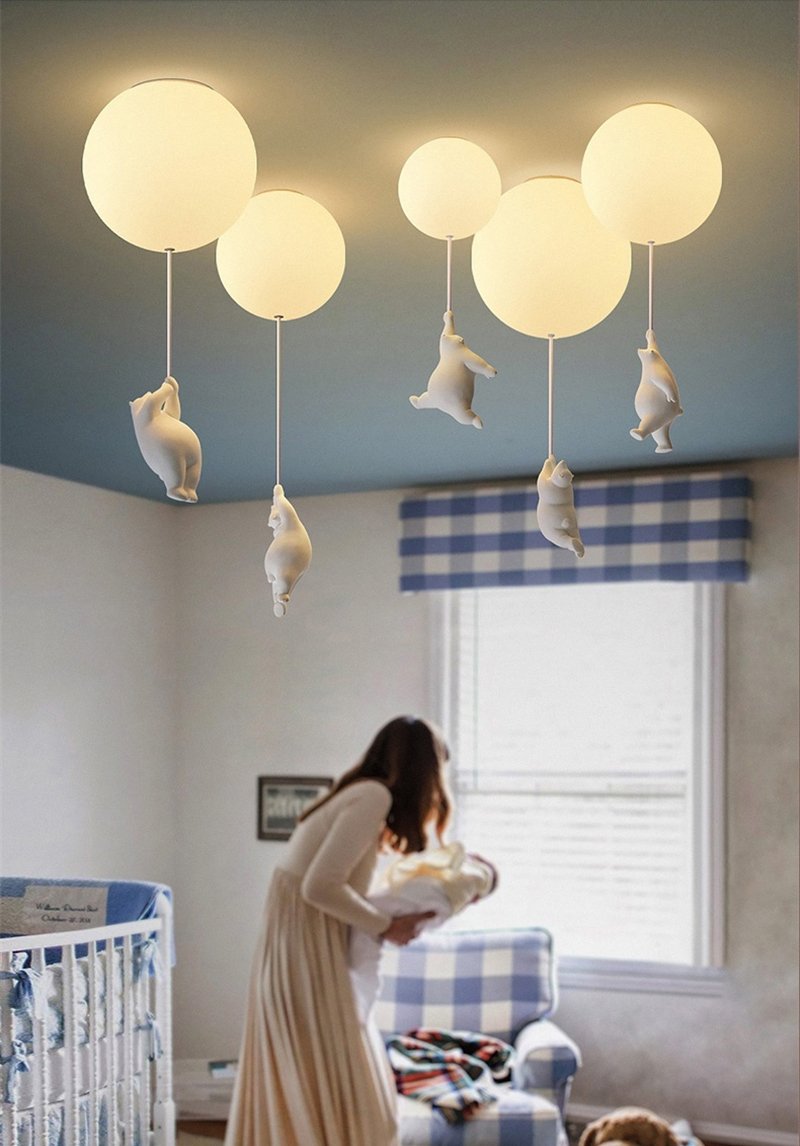 Olvoria | Balloon Bear Ceiling Light | Playful Bear Design