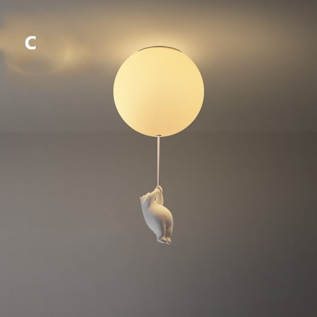 Olvoria | Balloon Bear Ceiling Light | Playful Bear Design