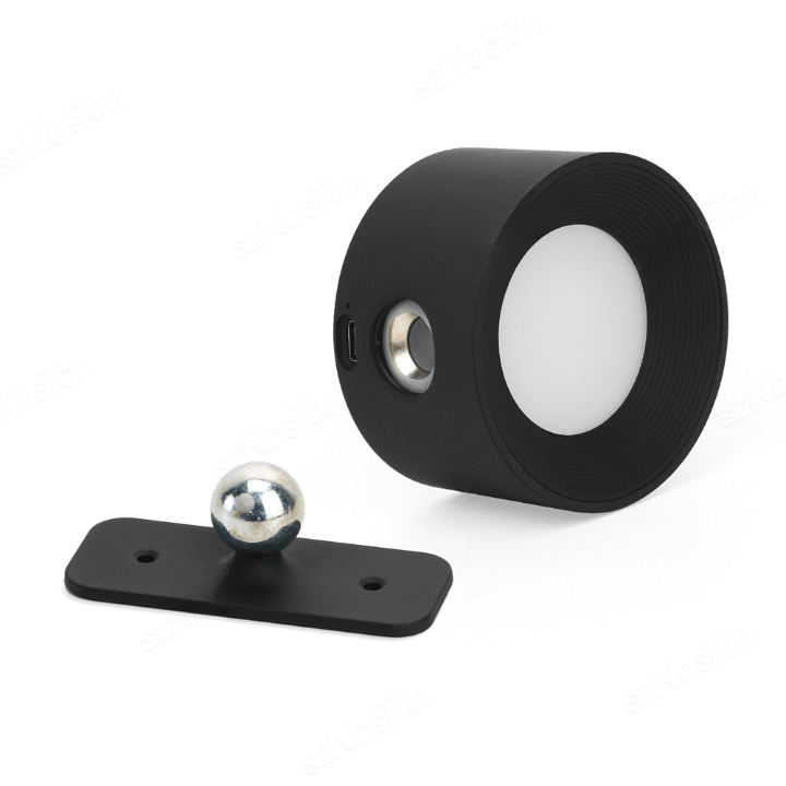 Olvoria | Battery-Powered Wall Lamp | Rechargeable, 360° Adjustable and Wireless for Bedrooms, Hallways, and Reading Corners