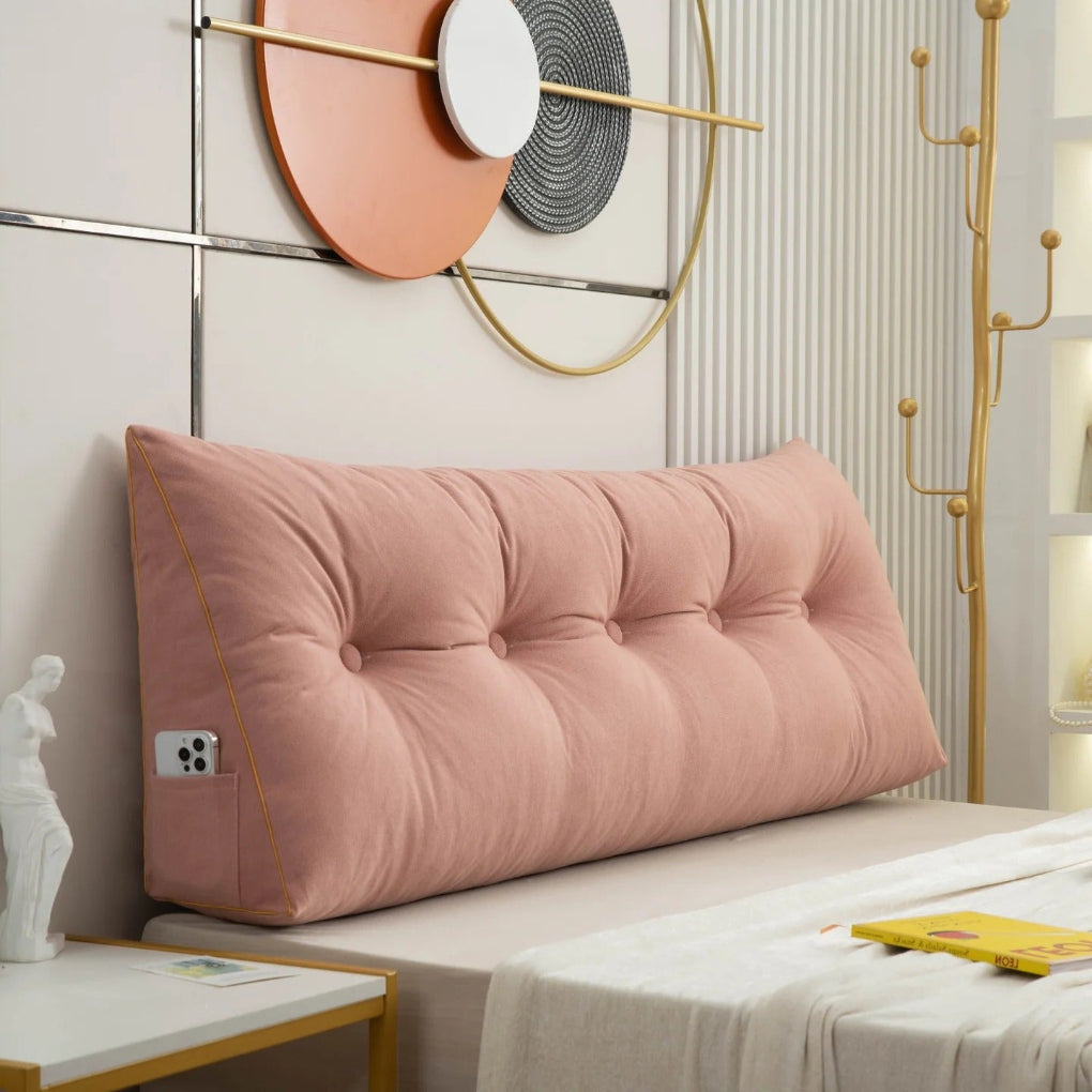 Olvoria | Bed Wedge Pillow Tufted Design