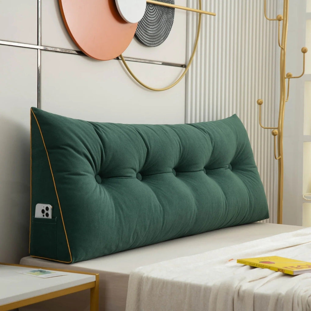 Olvoria | Bed Wedge Pillow Tufted Design