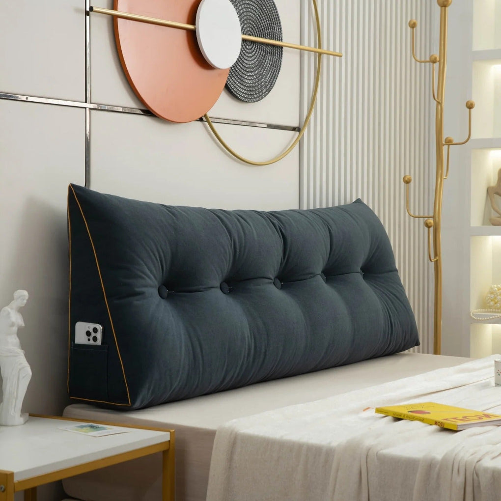 Olvoria | Bed Wedge Pillow Tufted Design