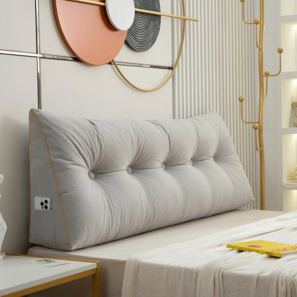 Olvoria | Bed Wedge Pillow Tufted Design