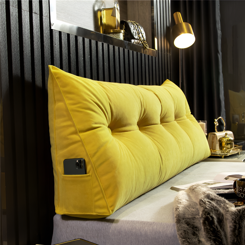Olvoria | Bed Wedge Pillow Tufted Design