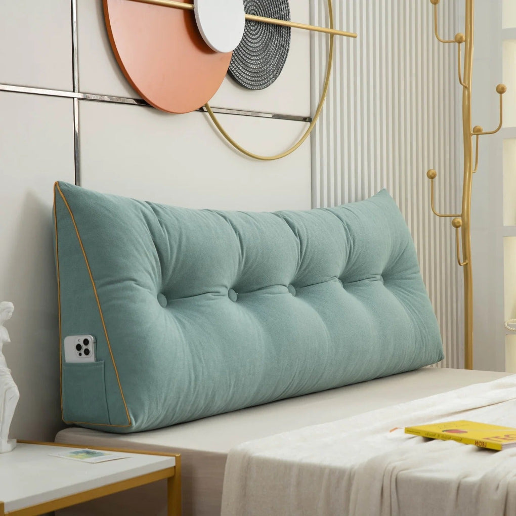 Olvoria | Bed Wedge Pillow Tufted Design