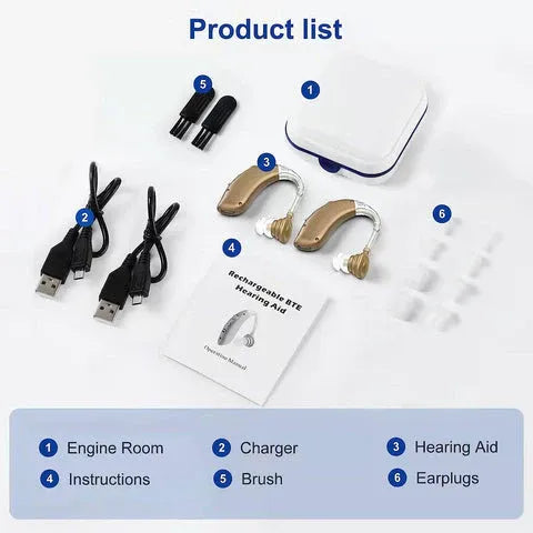Olvoria | Behind-the-Ear Hearing Aid - Powerful Sound Enhancement