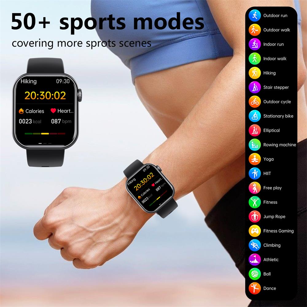 Olvoria | Blood Glucose Blood Pressure Blood Oxygen Sleep Monitor Waterproof Smartwatch